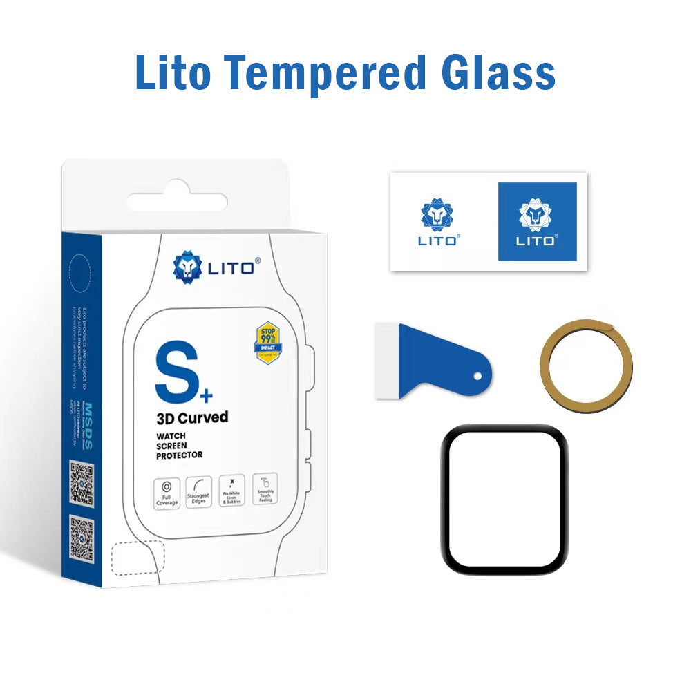 LITO Tempered Glass Fitbit Charge 4, Charge 5, Versa 2, Versa 3, Versa 4, Inspire 3 Screen Protector