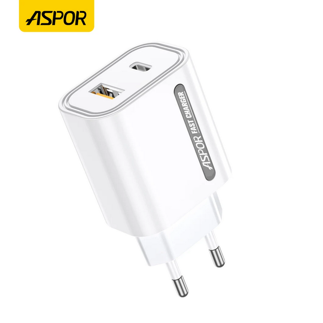 Aspor 20W Charger PD+ Quick Charging (Model) A805