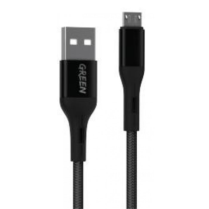 Green Braided Micro USB Cable 1.2m 2A Sri Lanka SimplyTek
