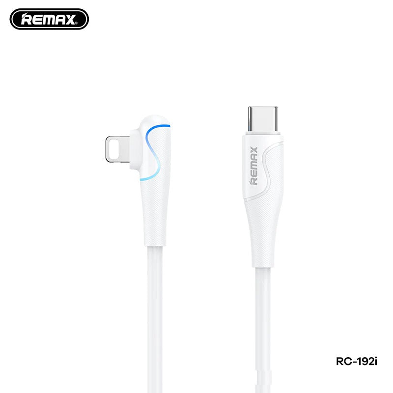 REMAX RC-192I Carry Series PD 20W Type-C To Lightning L-Shape Elbow Cable