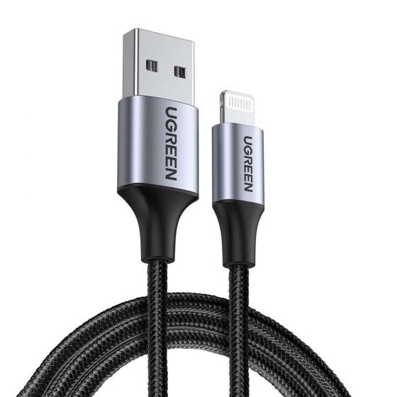UGREEN Lightning To USB Cable Aluminum Case With Braided 2m - 60158