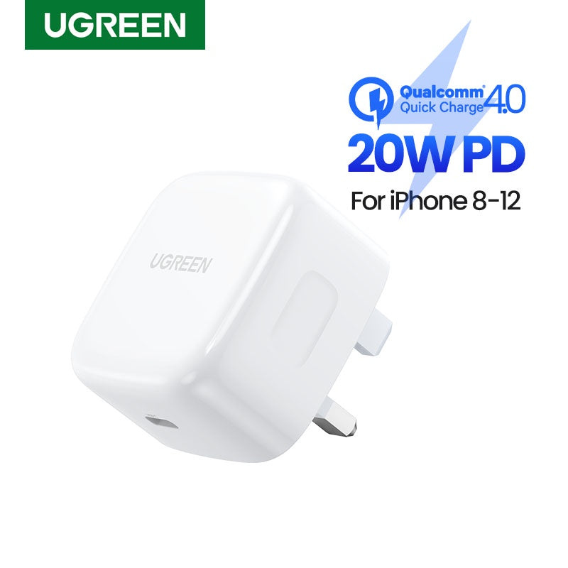 UGREEN PD Fast Charger UK (White) 60451