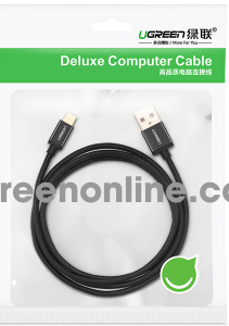 Ugreen 0.25M USB To USB Type C Data Cable Aluminum Case 60124