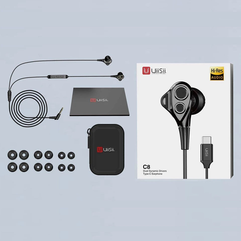 UiiSii C8 Wired USB C In-Ear Headphones Sri Lanka SimplyTek